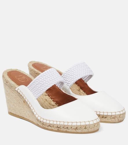 Mules compensées Siena 70 en cuir - Malone Souliers - Modalova