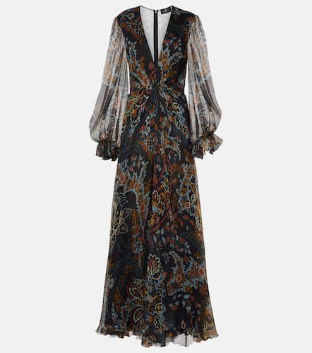 Etro Robe longue imprimée en soie - Etro - Modalova