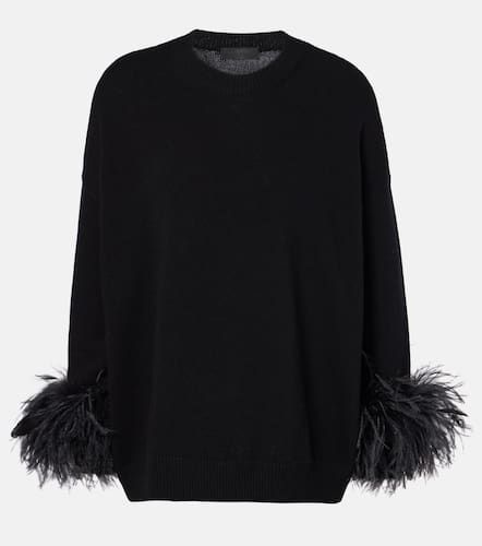 Pull en laine vierge à plumes - Valentino - Modalova