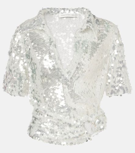 Polo semi-transparent à sequins - Christopher Esber - Modalova