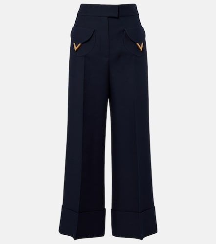 Pantalon ample VGold en Crêpe Couture - Valentino - Modalova