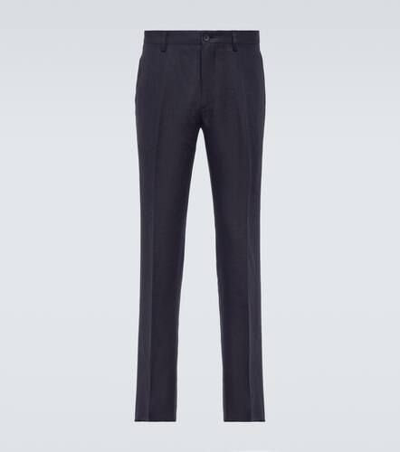 Pantalon à taille mi-haute en lin - Etro - Modalova