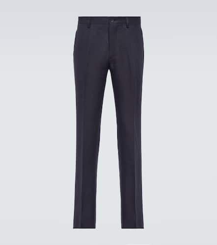 Pantalon tapered à taille mi-haute en lin - Etro - Modalova