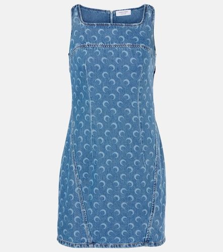 Robe All Over Moon en denim - Marine Serre - Modalova