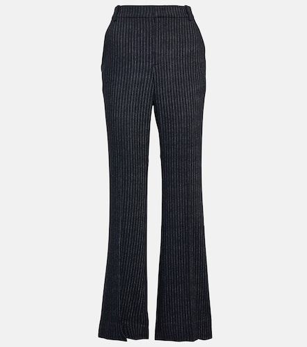 Pantalon droit en flanelle à rayures - Vince - Modalova