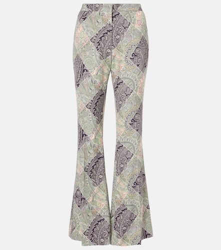 Pantalon évasé taille haute à imprimé paisley - Etro - Modalova