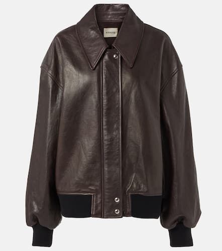 Veste blouson Shelman en cuir - Khaite - Modalova