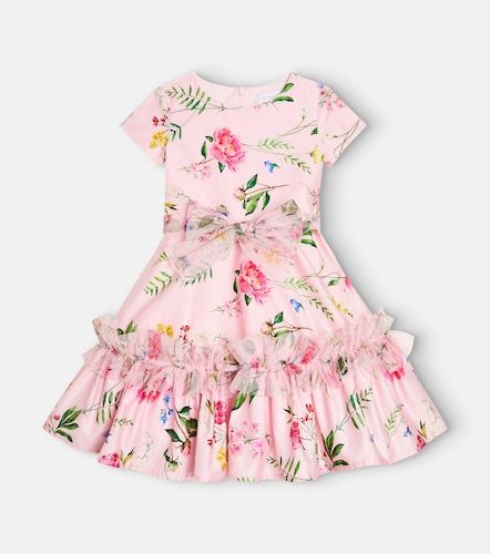 Robe en coton à imprimé floral - Monnalisa - Modalova