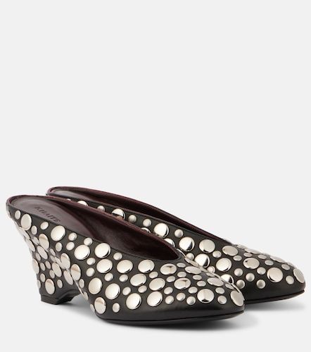 Mules compensées Cloak 75 en cuir - Khaite - Modalova