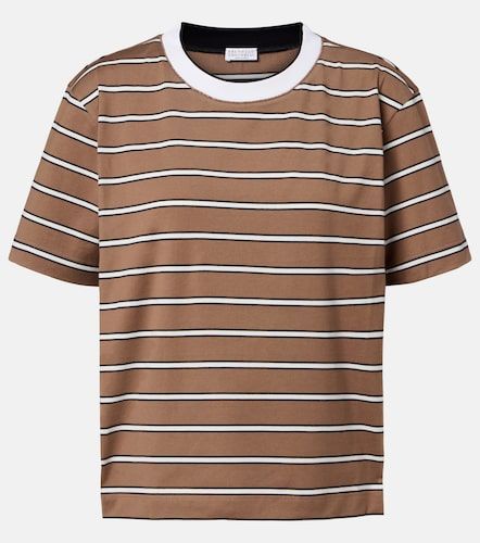 T-shirt en coton rayé - Brunello Cucinelli - Modalova