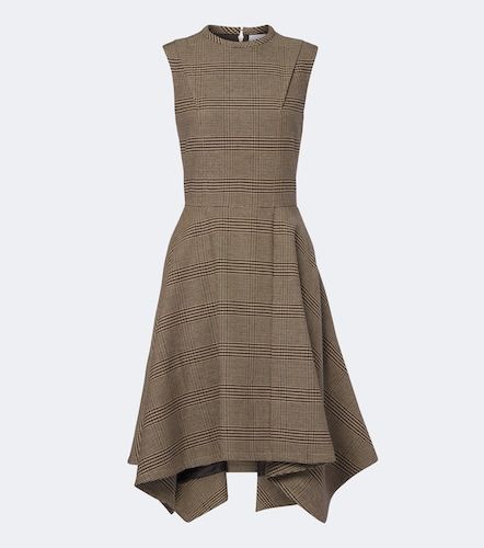Robe midi asymétrique à motif Prince de Galles - Patou - Modalova