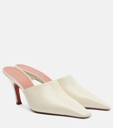 Amina Muaddi Mules Jamie 80 en cuir - Amina Muaddi - Modalova