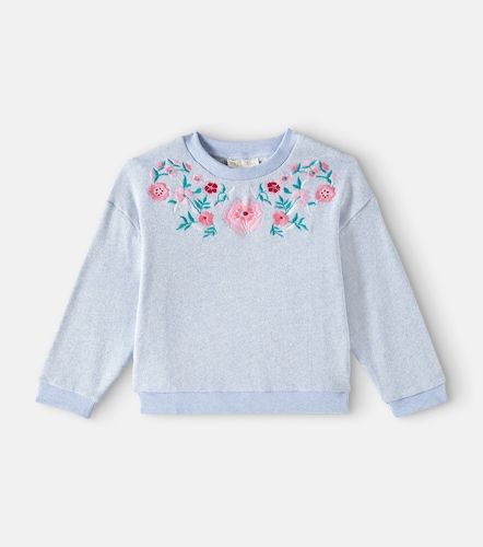 Sweat-shirt Rosalia brodé en coton à fleurs - Louise Misha - Modalova