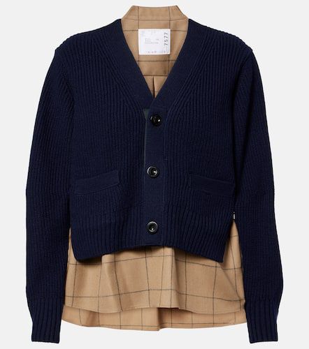 Sacai Cardigan en laine mélangée - Sacai - Modalova