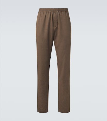 Pantalon droit en coton et lin - Sunspel - Modalova