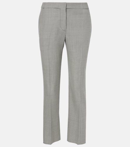 Pantalon droit à taille haute en laine - Alexander McQueen - Modalova