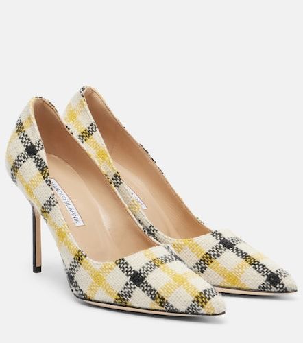 Escarpins BB 90 à carreaux - Manolo Blahnik - Modalova