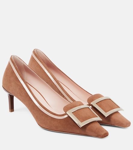 Escarpins Viv’ Canard 55 en daim - Roger Vivier - Modalova