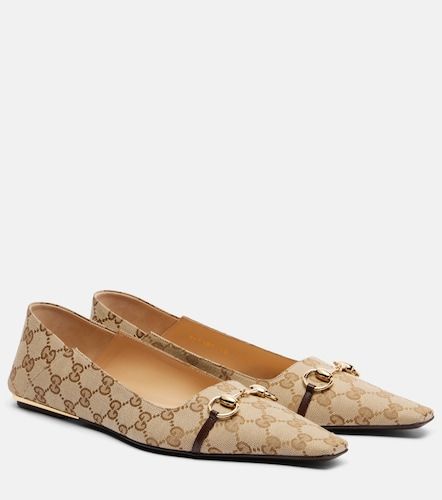 Ballerines Vittoria Horsebit en toile GG - Gucci - Modalova
