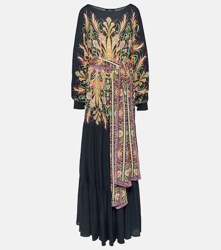 Robe imprimée à volants superposés - Etro - Modalova