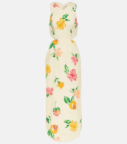 Alémais Robe midi en lin à fleurs - Alemais - Modalova