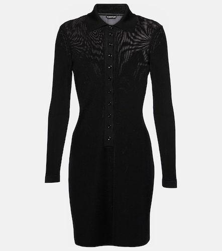 Robe polo en maille côtelée - Tom Ford - Modalova