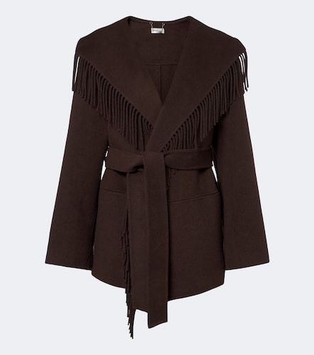 Veste en laine mélangée à franges - Simkhai - Modalova