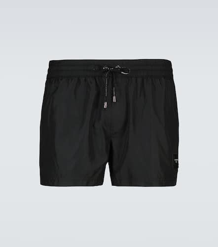 Short de bain à lien de resserrage Dolce & Gabbana pour homme en coloris Noir Homme Vêtements Maillots de bain Maillots et shorts de bain 