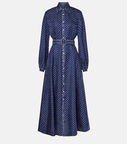 Robe midi à motif cachemire en soie - Polo Ralph Lauren - Modalova