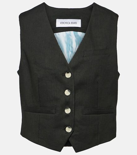 Gilet Bennett en lin mélangé - Veronica Beard - Modalova