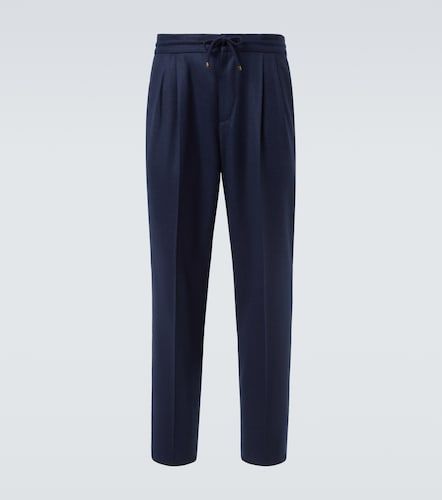 Pantalon droit en laine vierge - Brunello Cucinelli - Modalova