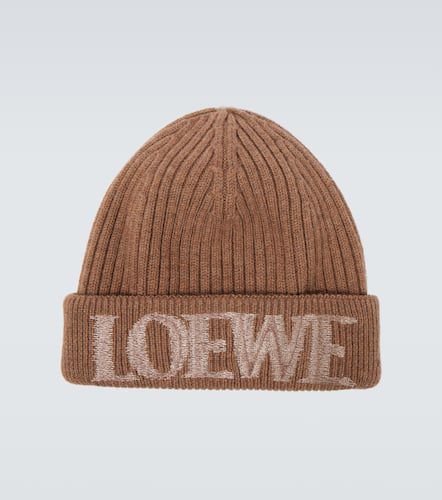 Bonnet en laine mélangée à logo - Loewe - Modalova