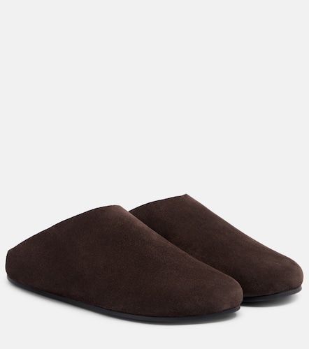 Mules Hudson en daim et shearling - The Row - Modalova