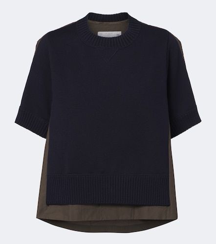 Top en coton et cachemire mélangés - Sacai - Modalova