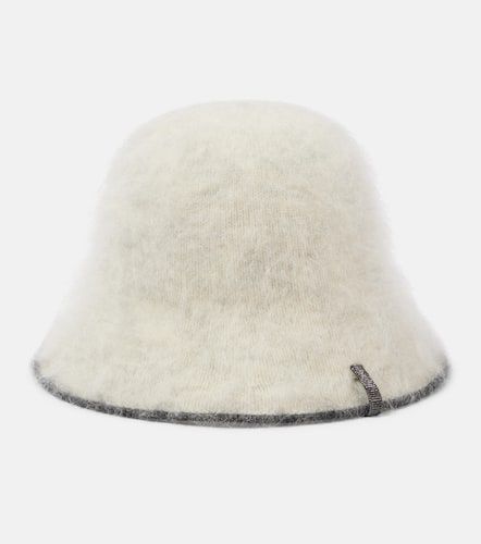 Chapeau cloche en mohair mélangé - Brunello Cucinelli - Modalova