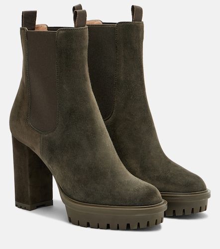 Bottines à plateforme Barry en daim - Gianvito Rossi - Modalova