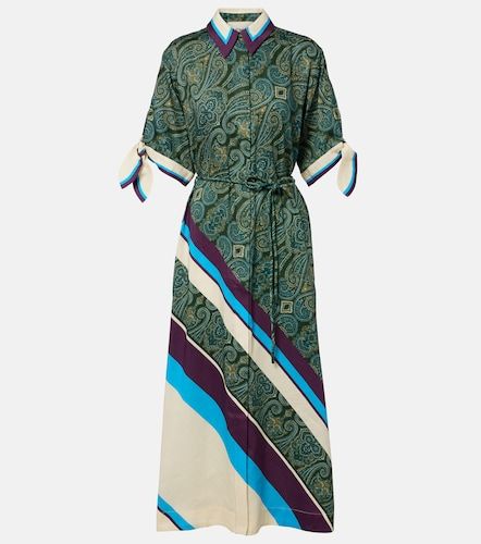 Alémais Robe chemise Joni en lin mélangé imprimée - Alemais - Modalova