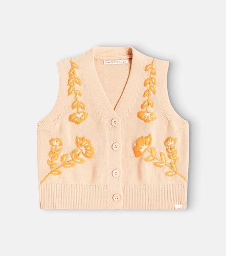 Pull sans manches Flowers en coton - Tinycottons - Modalova