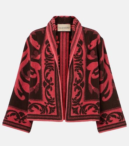 Veste en coton à motif jacquard - Valentino - Modalova
