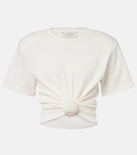 T-shirt cropped en coton mélangé - Magda Butrym - Modalova