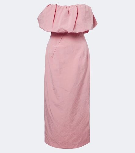 Robe midi bustier en coton et soie - Magda Butrym - Modalova