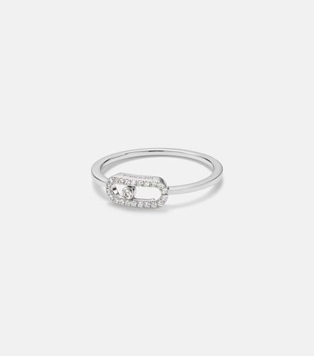 Bague Move Uno en or blanc 18 ct et diamants - Messika - Modalova