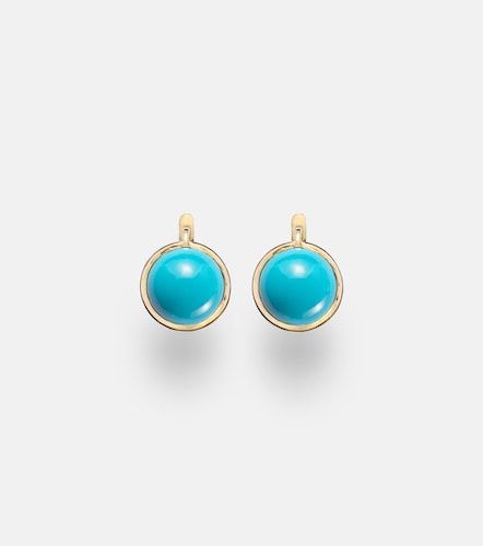 Boucles d’oreilles Blue Eye en or 14 ct et turquoise - Ileana Makri - Modalova