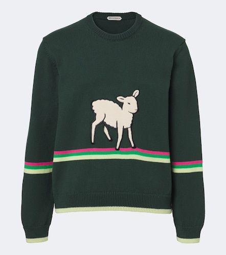 Pull en coton à broderies - JW Anderson - Modalova