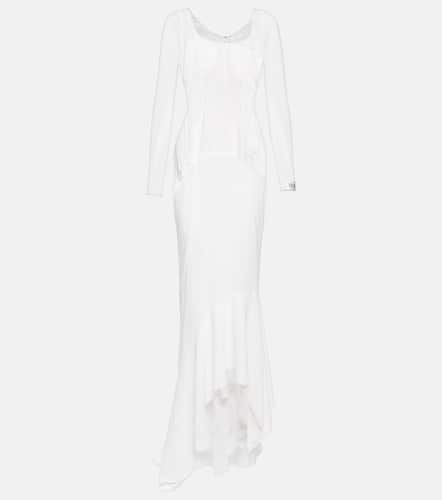 X Kim – Robe longue en soie mélangée - Dolce&Gabbana - Modalova