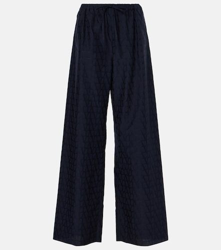 Pantalon ample en popeline de coton - Valentino - Modalova
