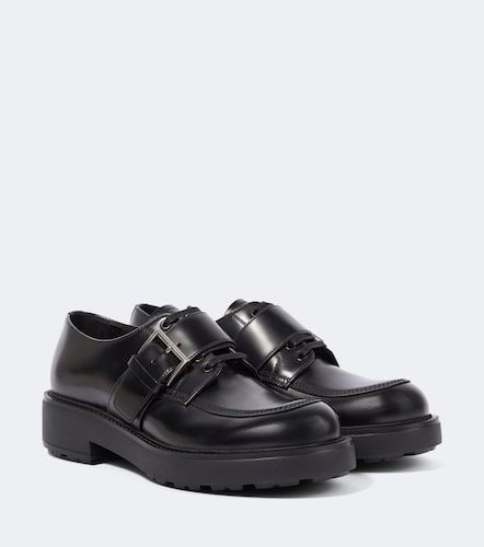 Derbies en cuir brossé à lacets - Prada - Modalova