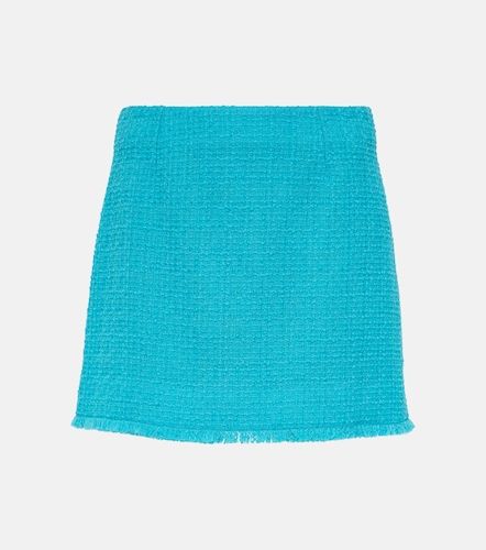 Mini-jupe en laine mélangée à franges - Dolce&Gabbana - Modalova