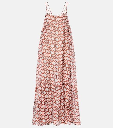 Robe midi Alisso en coton et soie - Max Mara - Modalova