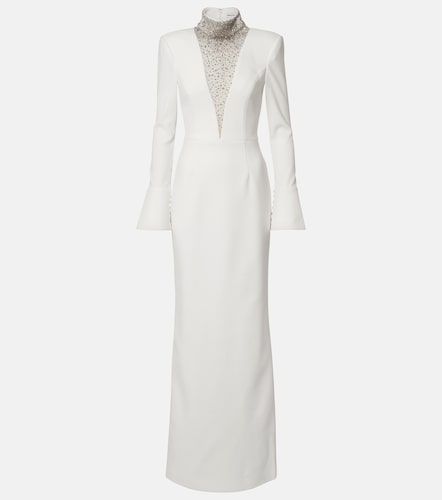 Robe de mariée Melva en crêpe à ornement - Rebecca Vallance - Modalova
